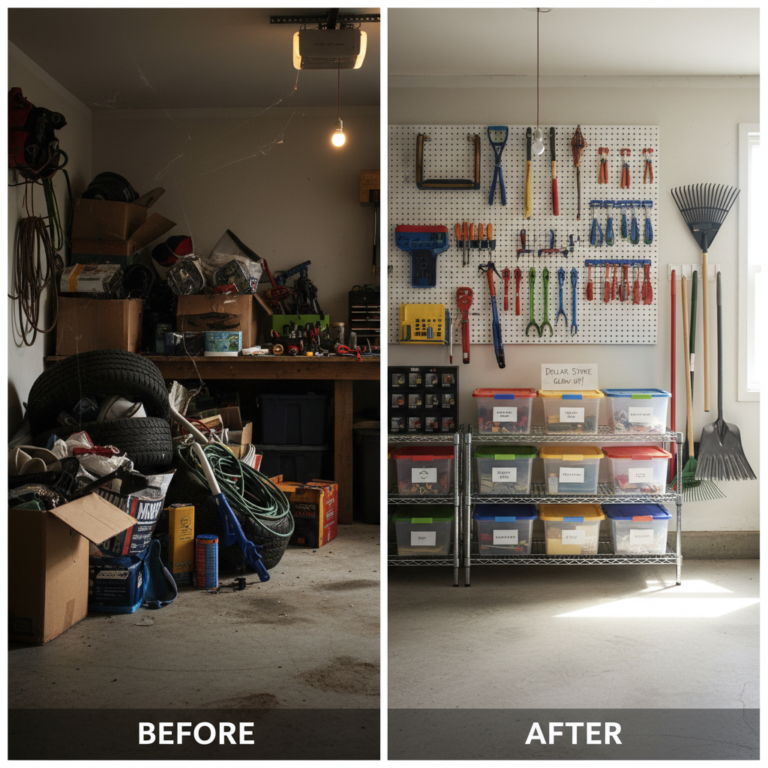 20 Genius Dollar Store Hacks to Transform Your Messy Garage Instantly