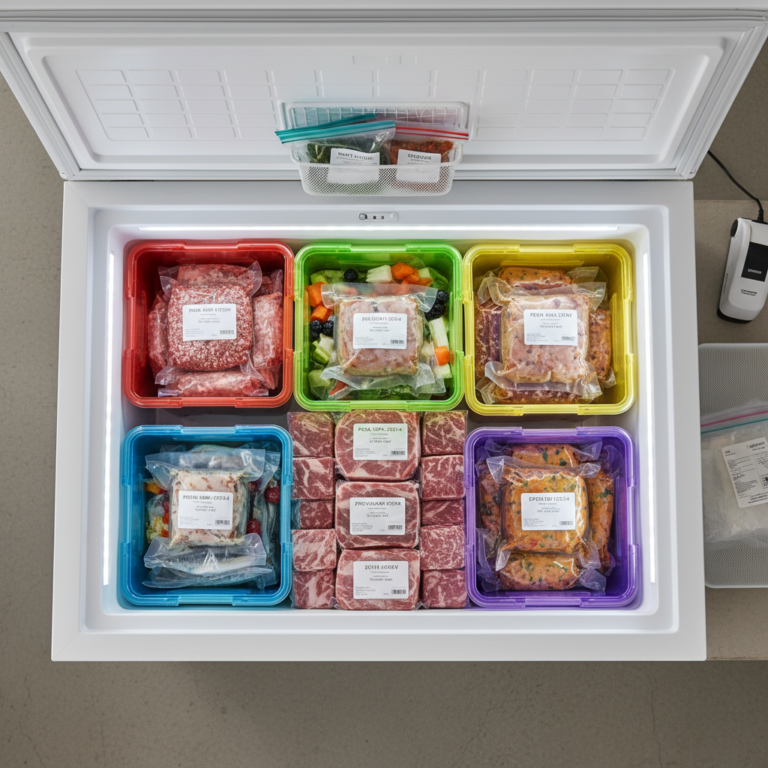 7 Chest Freezer Organization Hacks To Store 6 Months Of Food Efficiently