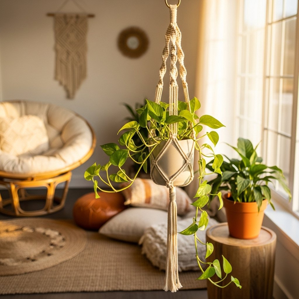 Easy DIY Macrame Plant Hanger: A Boho Decor Project for Under $5