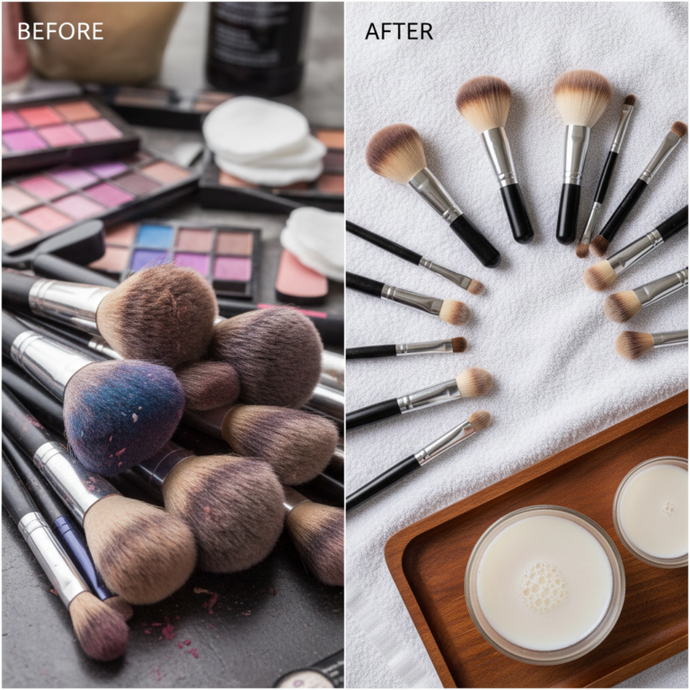 Gross Brushes? The 50-Cent DIY Cleaner That Melts Makeup Off