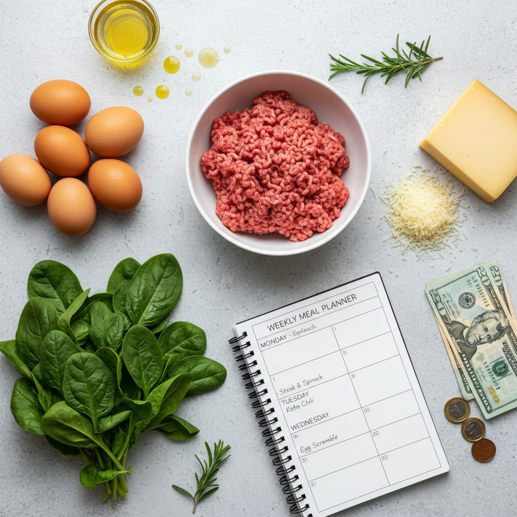 Lazy Keto On A Budget: 7 Days Of Low Carb Meals For Under $40