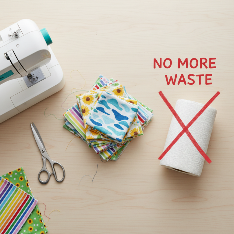 Stop Buying Paper Towels: Make These "Unpaper" Towels In 10 Minutes