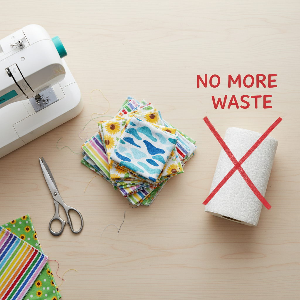 Stop Buying Paper Towels: Make These "Unpaper" Towels In 10 Minutes