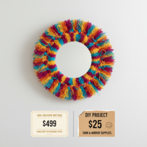 The Viral Tufted Mirror Hack: Make High-End Decor for Dollar Store Prices