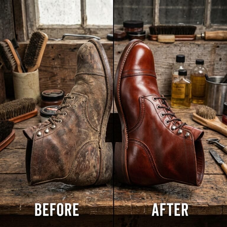 Thrift Flip: How to Restore Leather Boots to Look Brand New