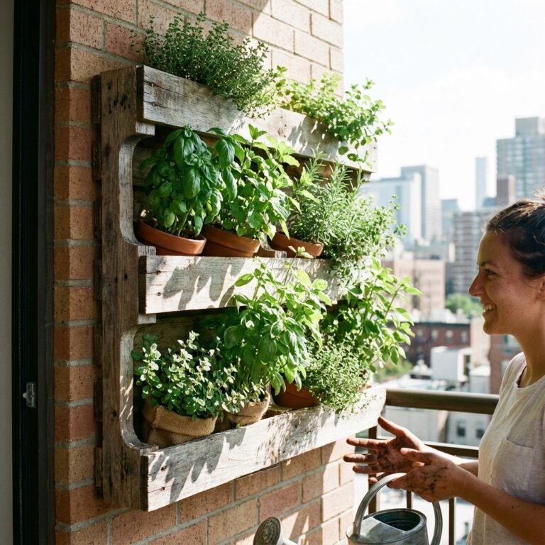 Turn Free Pallets into a Vertical Herb Garden This Weekend