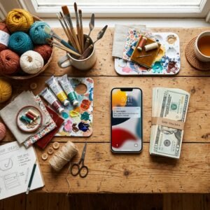 How To Turn Your Crafty Hobby Into A $1000/Month Side Hustle