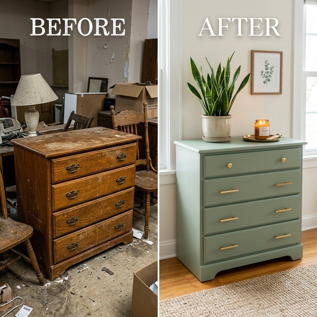 Transform Ugly Thrift Store Furniture With This $10 Paint Hack