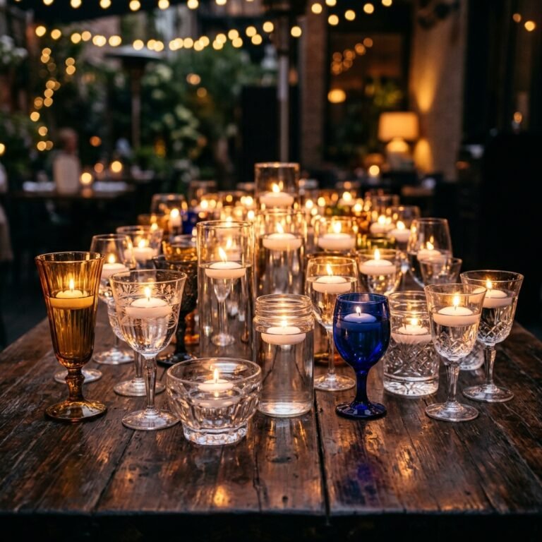 10 Genius Floating Candle Centerpieces Made Entirely From $1 Thrift Store Glassware
