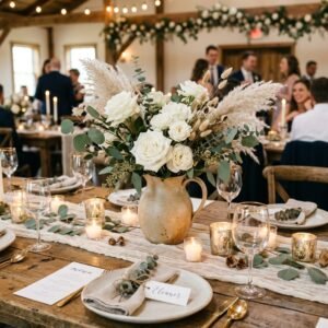 10 High-End Wedding Centerpieces You Can Make Using Cheap Thrifted Ceramic Pitchers!