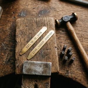 15-Minute DIY Metal Stamped Collar Stays: The Most Meaningful Personalized Gift for Him