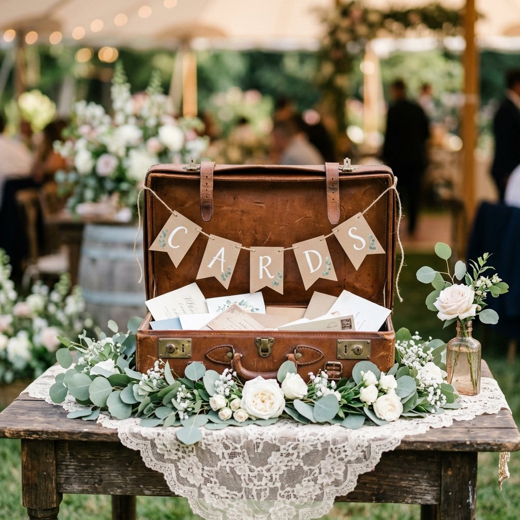 Absolutely Charming: DIY Vintage Suitcase Wedding Card Box Tutorial You Need to See