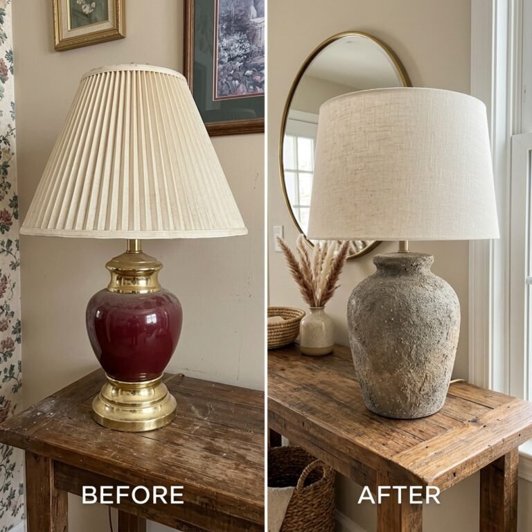 Baking Soda Paint Trick: How to Turn Any Ugly Thrift Store Lamp Into a Designer Masterpiece