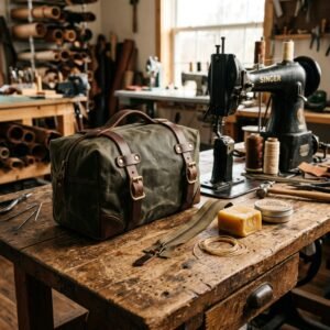 Better Than Store-Bought! How To Sew A Rugged Waxed Canvas Dopp Kit For Men