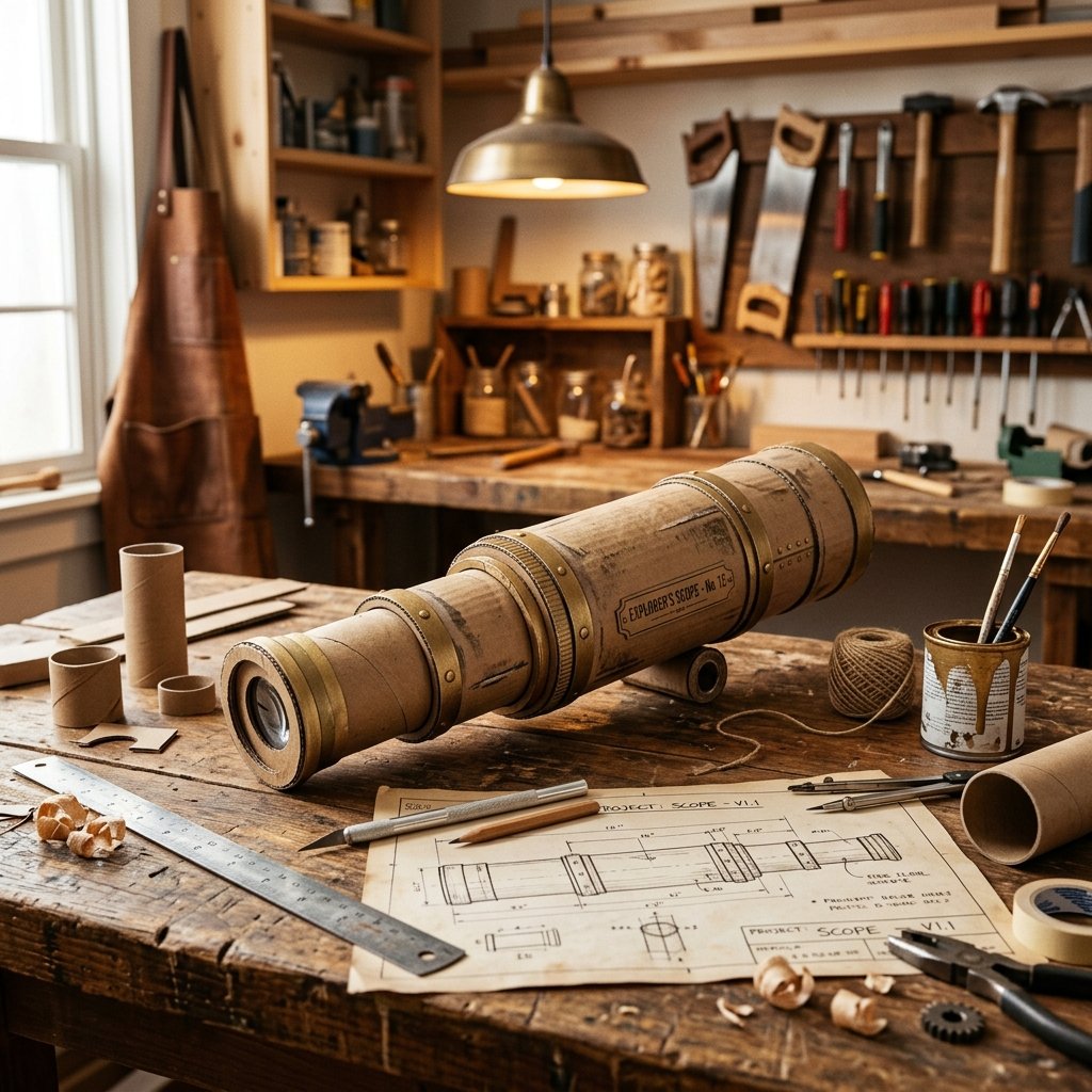 Blast Off! How to Build a Sturdy DIY Cardboard Telescope Toy Your Kids Will Love