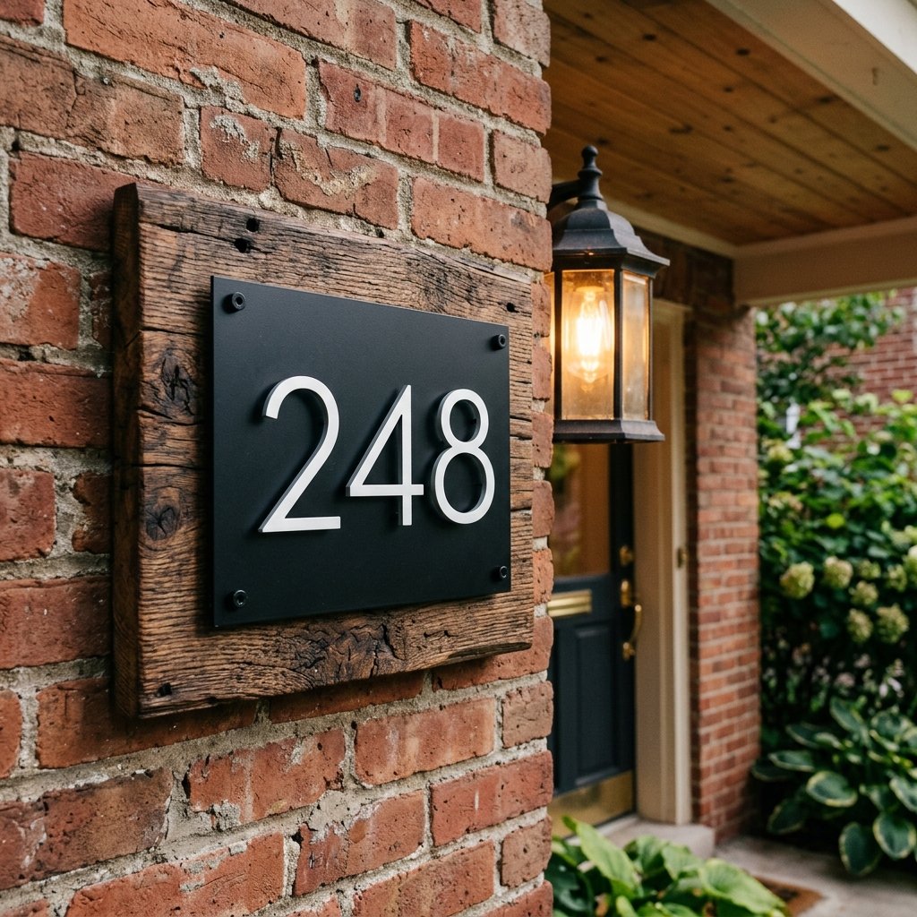 Boost Curb Appeal Instantly: DIY Dollar Store Custom House Number Sign