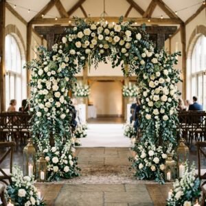 Brides Are Obsessed! How To Make A Breath-Taking DIY Floral Backdrop For Under $50