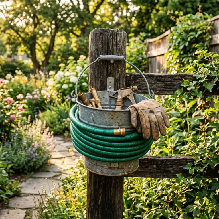 Brilliant DIY Dollar Store Garden Hose Holder Hack Your Neighbors Will Copy!