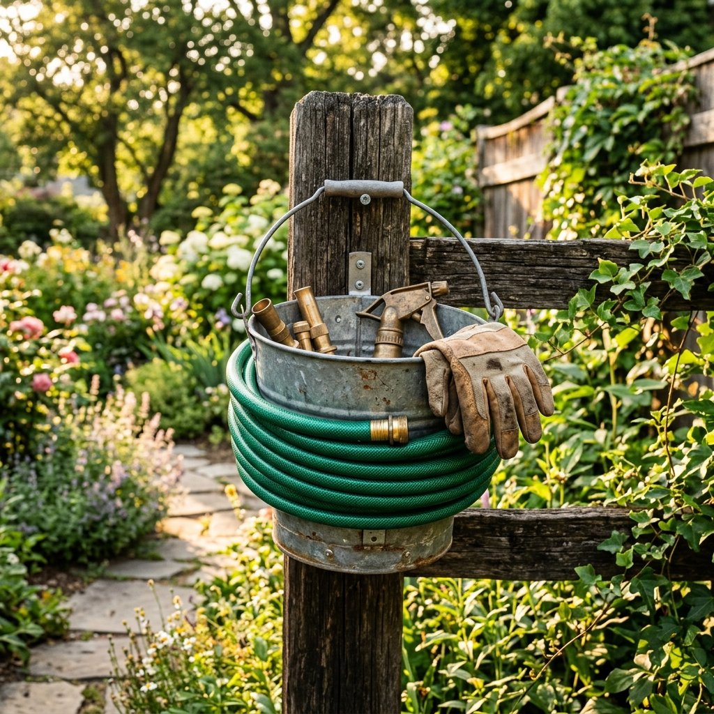 Brilliant DIY Dollar Store Garden Hose Holder Hack Your Neighbors Will Copy!