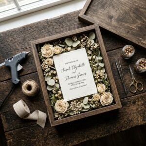 Cherish the Memories: Stunning DIY Dried Flower Shadow Box Wedding Decor Anyone Can Make