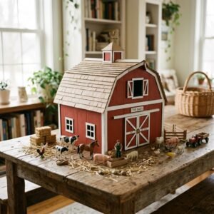 Create a Magical DIY Cardboard Box Toy Barn for Kids (Free & Easy Weekend Craft)