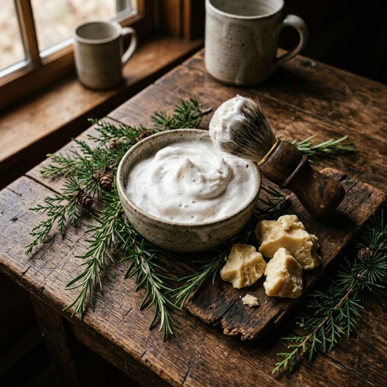 Ditch the Shaving Cream! This DIY Shea Butter Shaving Soap is a Game Changer