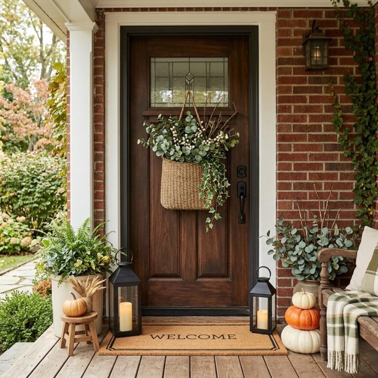 Ditch the Traditional Wreath! Make This Stunning DIY Dollar Tree Front Door Basket Wreath Instead