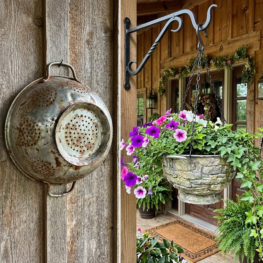 Do Not Throw Away Old Colanders! Turn Them Into This Stunning Dollar Store Planter!