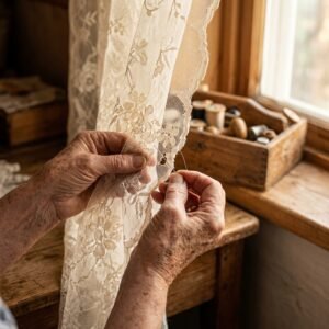 Do Not Throw Them Out! How to Invisibly Mend a Tear in Lace Curtains in 10 Minutes
