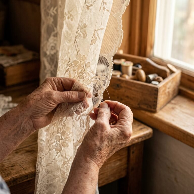 Do Not Throw Them Out! How to Invisibly Mend a Tear in Lace Curtains in 10 Minutes