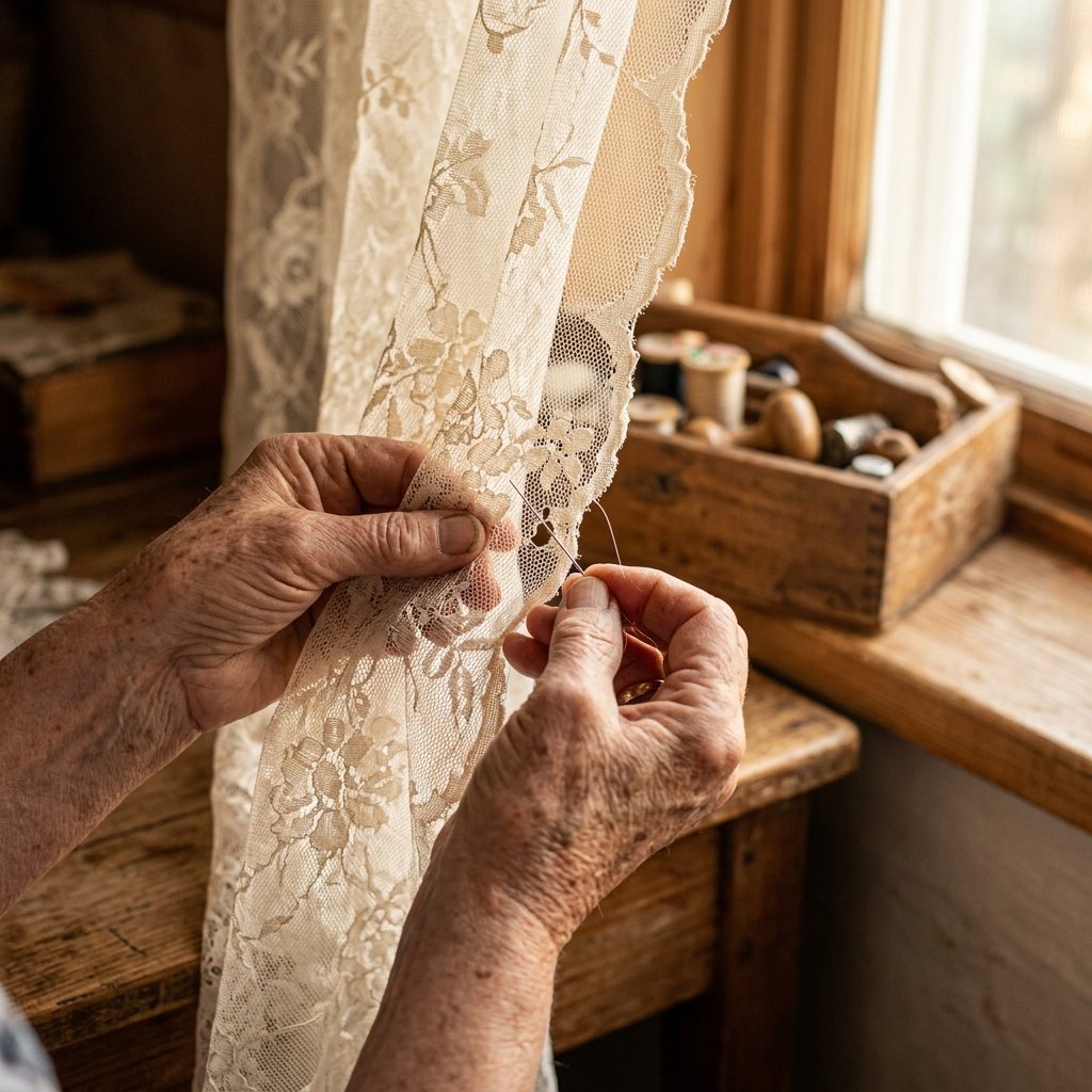 Do Not Throw Them Out! How to Invisibly Mend a Tear in Lace Curtains in 10 Minutes