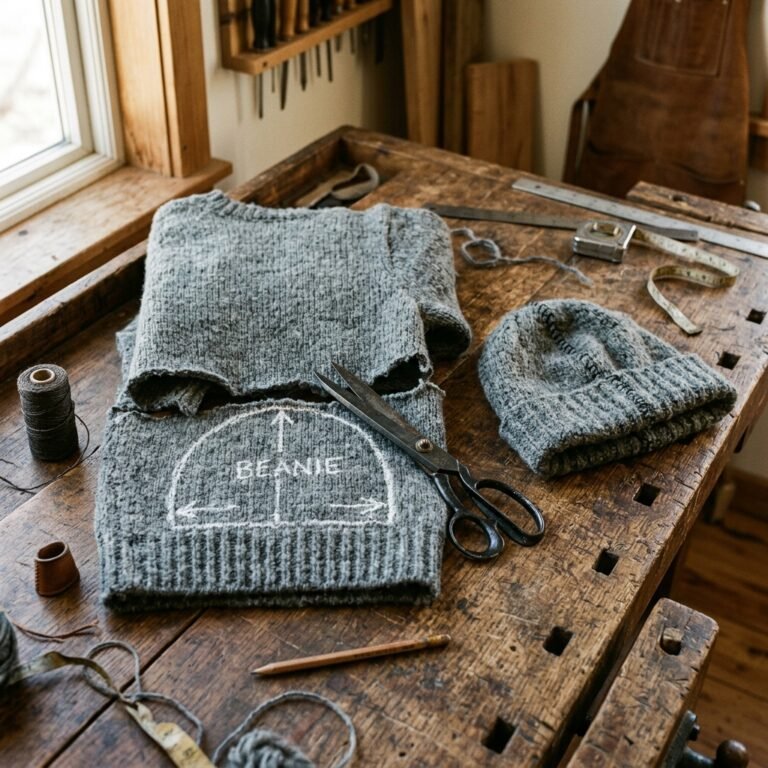 Don't Buy A New Beanie! Turn An Old Sweater Into A Trendy Winter Hat In 10 Minutes