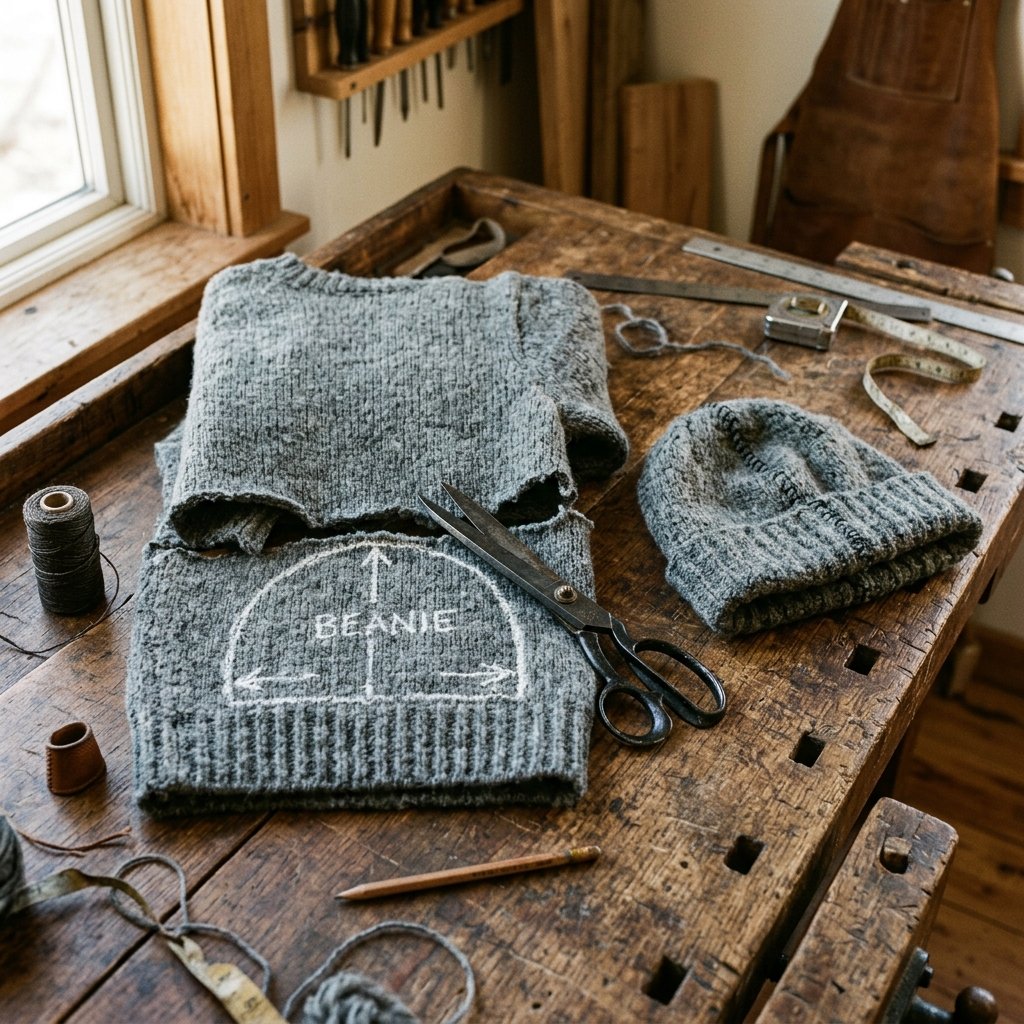 Don't Buy A New Beanie! Turn An Old Sweater Into A Trendy Winter Hat In 10 Minutes