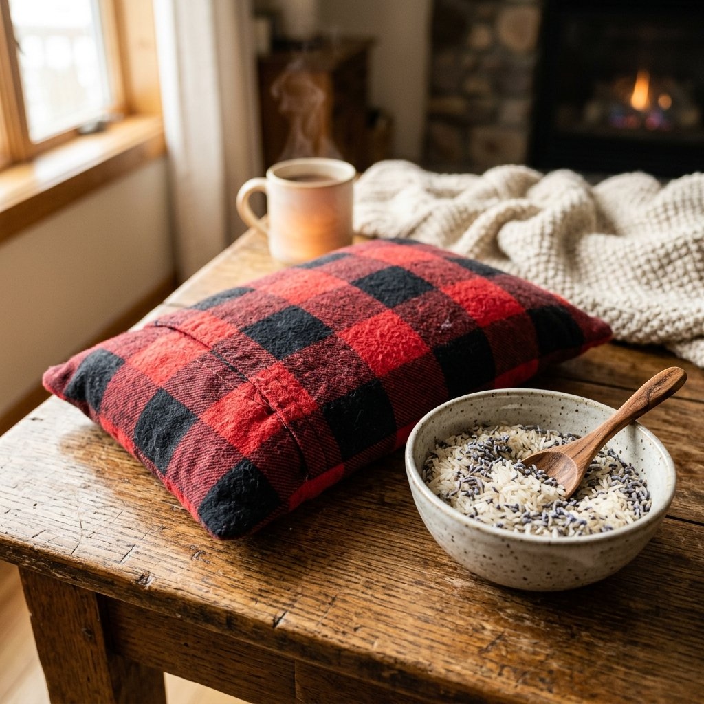 Don't Buy Pain Patches! This Easy DIY Upcycled Flannel Shirt Heating Pad Is Pure Magic!