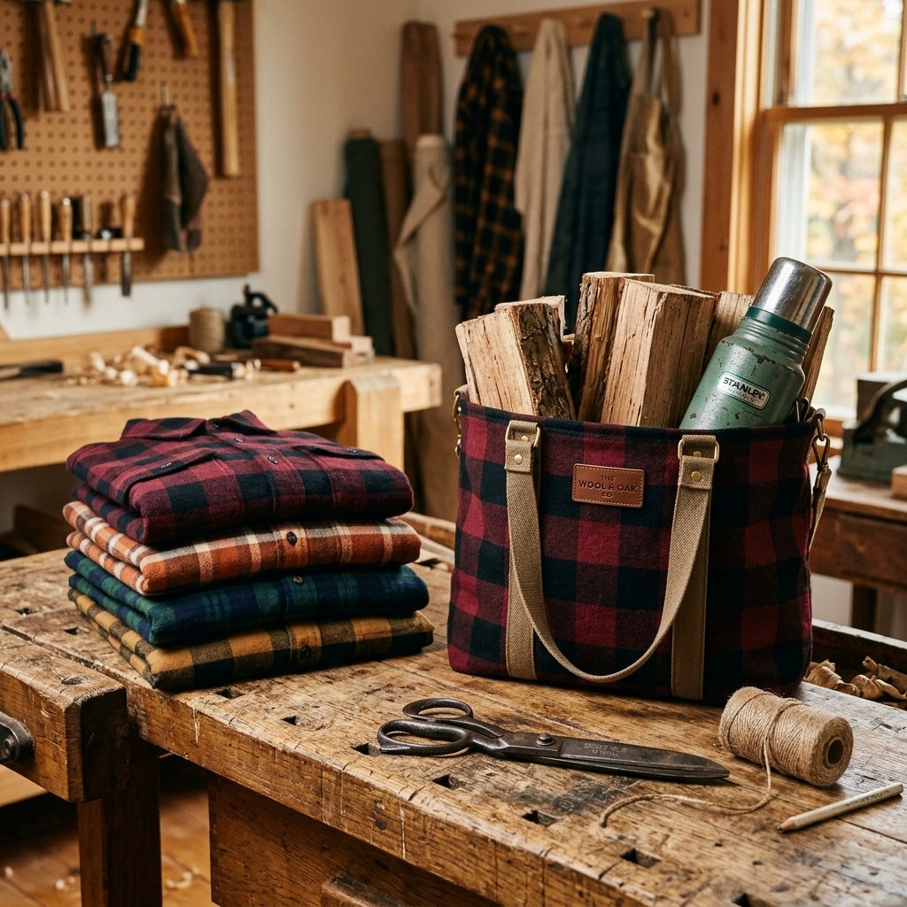 Don't Donate Those Old Flannels! How to Upcycle Old Flannel Shirts Into a Cozy Tote Bag