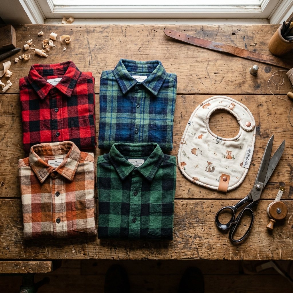 Don't Throw Away Flannels! How to Turn Old Flannel Shirts Into Super Soft DIY Baby Bibs