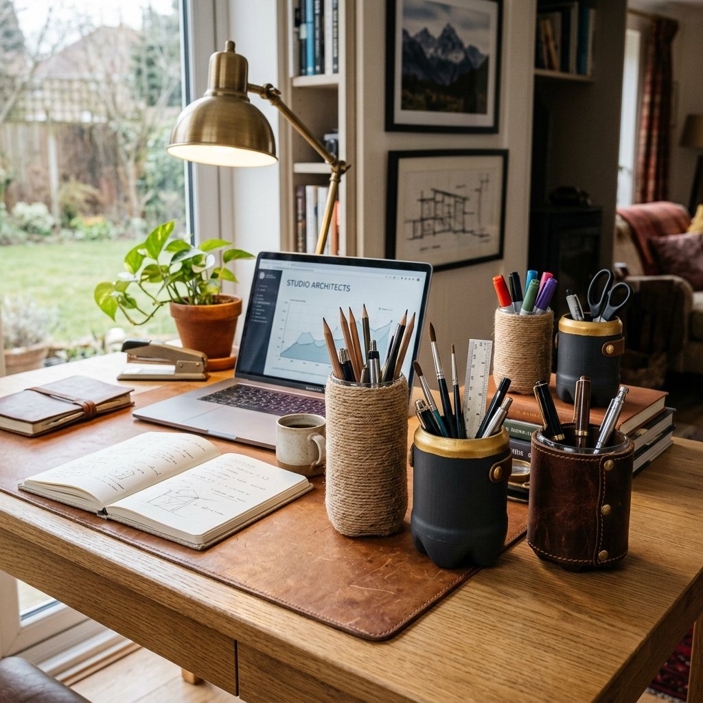 Don't Throw Away Plastic Bottles! Turn Them Into Adorable Desk Pencil Holders!