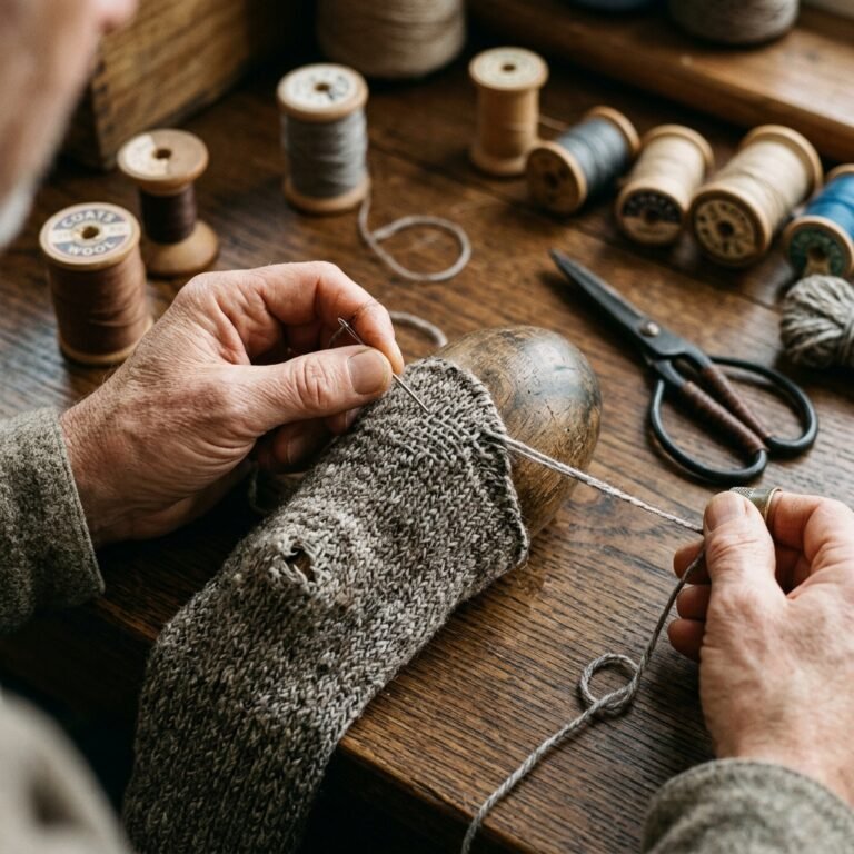 Don't Toss Them! How to Easily Mend Wool Socks by Hand so They Last Forever!