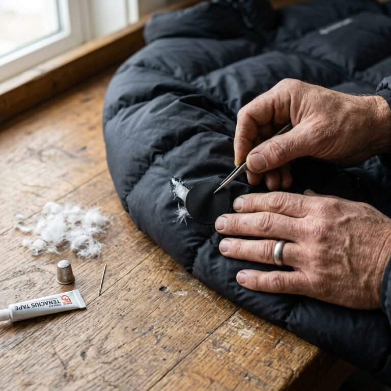 Don't Toss Your Expensive Winter Coat! How to Mend a Torn Puffer Jacket in 2 Minutes