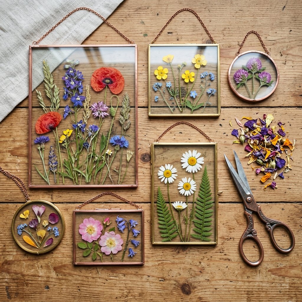 Elegant & Cheap! Create Stunning DIY Pressed Flower Floating Glass Frame Centerpieces in Minutes