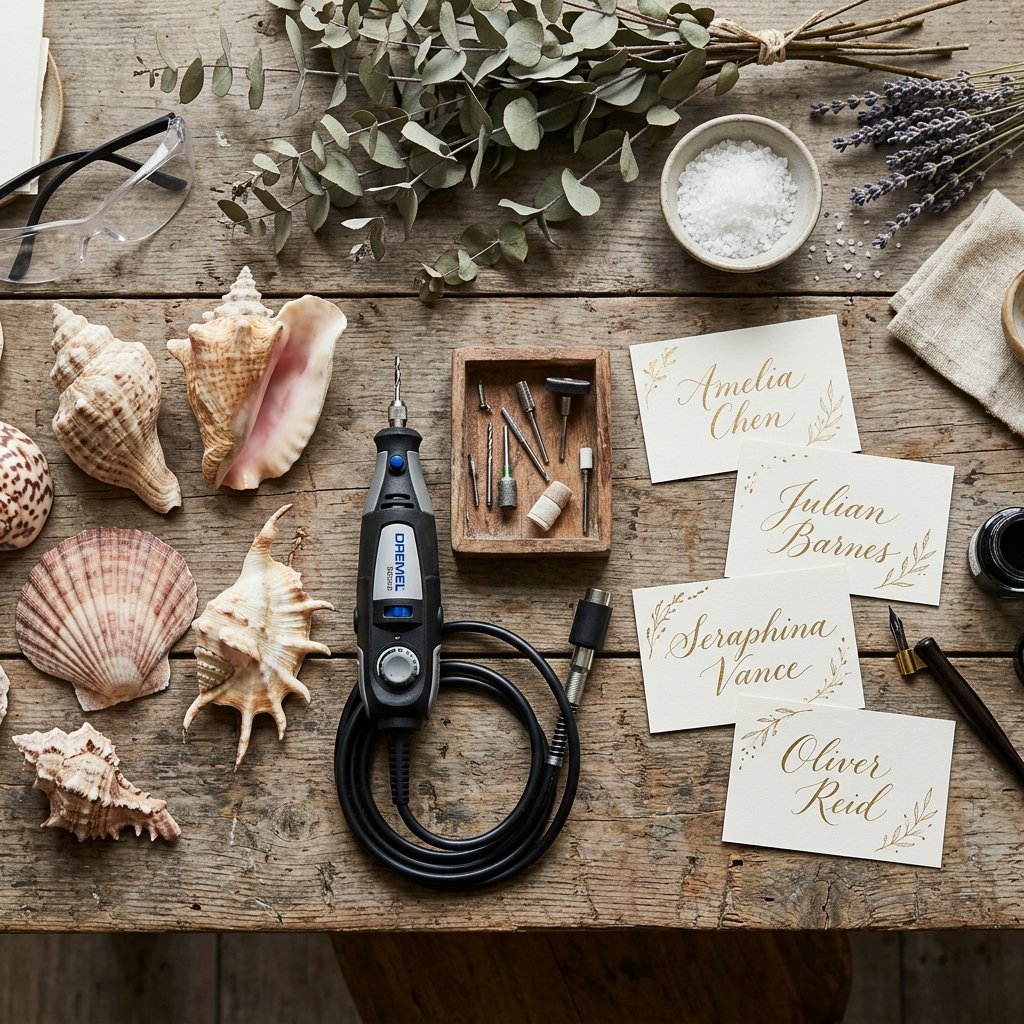 Elegant Coastal Wedding Hack: How To Make Stunning Sea Shell Table Card Holders For Pennies!