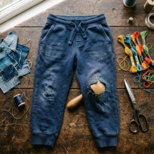 Extend Their Life! How To Patch Holes In Kids' Sweatpants Knees So They Actually Last!