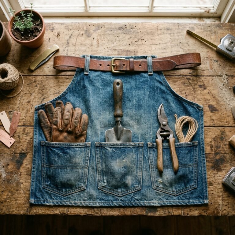 Gardening Hack! How to Upcycle Old Jeans Into a Heavy-Duty Garden Tool Apron with Pockets