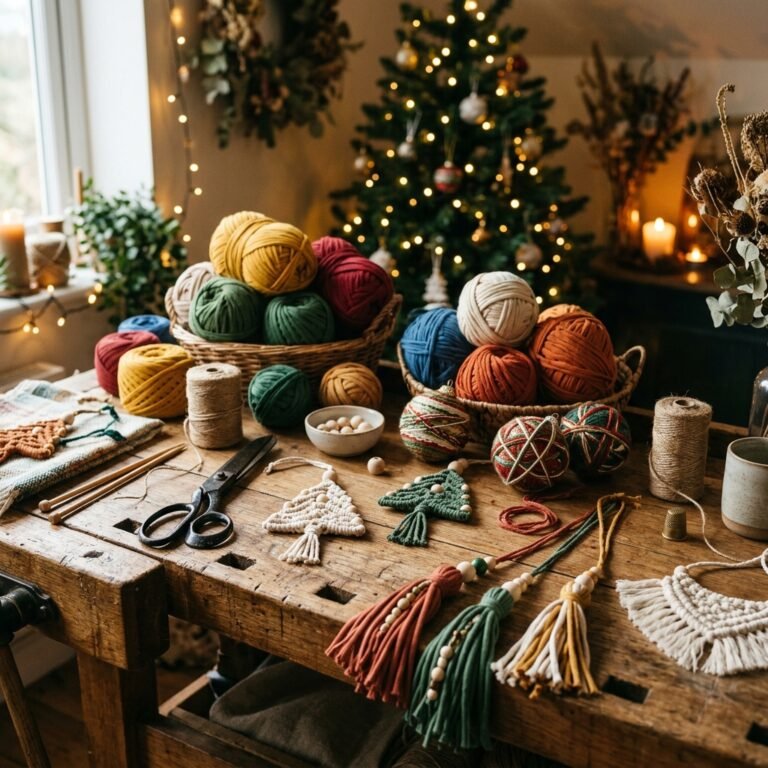 Genius Upcycling Trick! How to Make T-Shirt Yarn Christmas Ornaments for Free