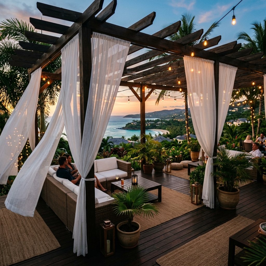 Get the Luxury Resort Vibe: How to Make Gorgeous Outdoor Patio Curtains on a Dollar Store Budget