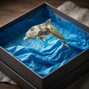 Give the Coolest Cash Gift Ever! Easy How to Fold a Money Origami Dolphin Step by Step