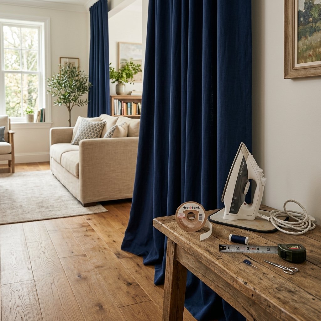 Hang Them Perfectly! How to Hem Curtains Without a Sewing Machine in 15 Minutes