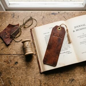 He'll Keep This Forever! How to Make a DIY Custom Leather Bookmark That Looks Like a Luxury Heirloom