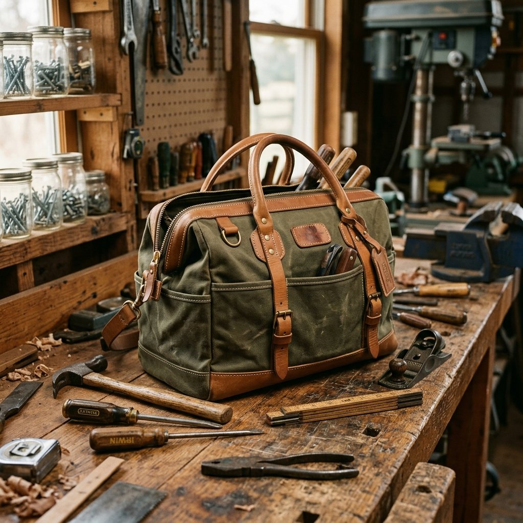 He'll Think You Spent $100! This Heavy-Duty DIY Canvas Tool Bag Is Surprisingly Easy to Sew
