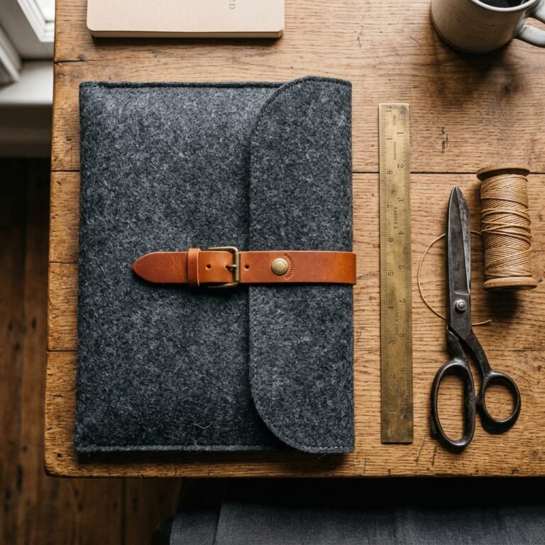 He Will Actually Use This! Learn How to Sew a Sleek DIY Wool Felt Laptop Sleeve in Under an Hour